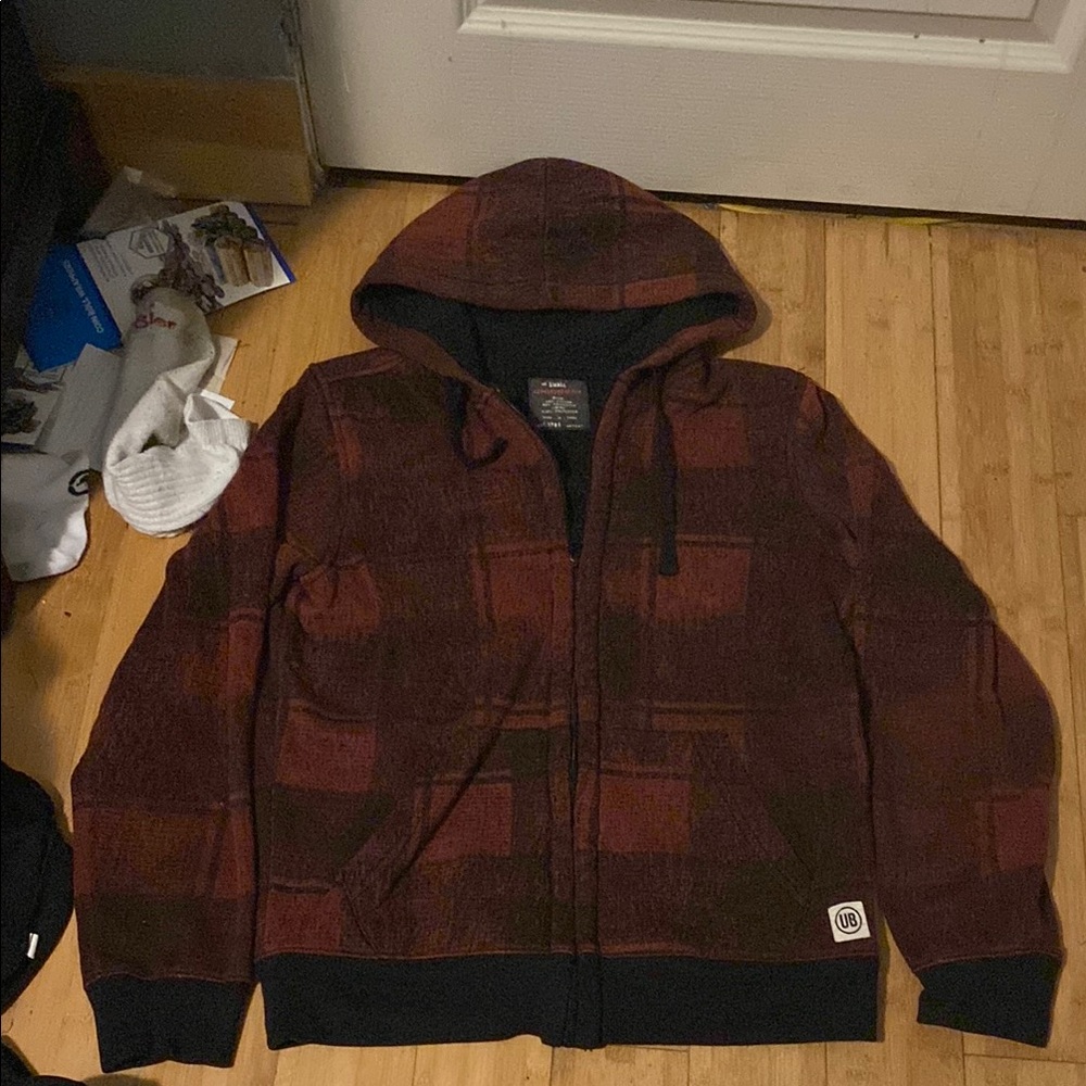 Men's Red Hoodie Sweater